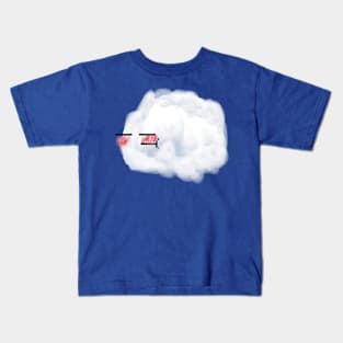 Cute, puffy cloud Kids T-Shirt